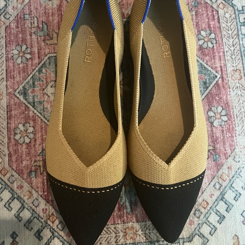 Rothy's Tan and Black Women's Shoes